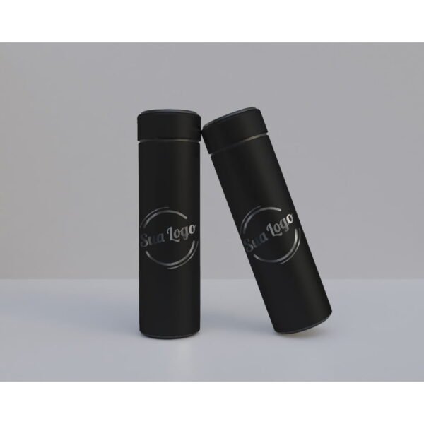 Garrafa Térmica Inox com Termômetro 500ml - Com sua Gravação - Imagem 4