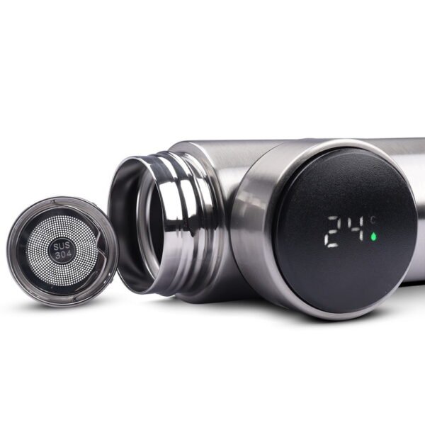 Garrafa Térmica Inox com Termômetro 500ml - Com sua Gravação - Imagem 5