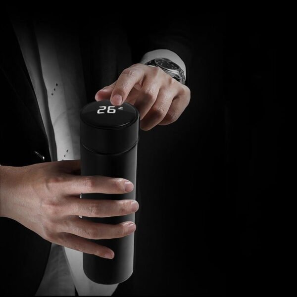 Garrafa Térmica Inox com Termômetro 500ml - Com sua Gravação - Imagem 7