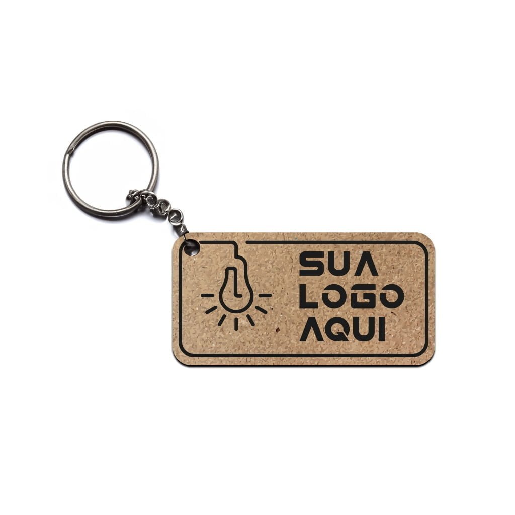 KIT 100 Chaveiros MDF Personalizados Festa Empresa ou Brindes