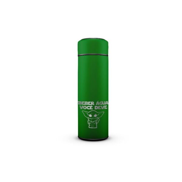 Garrafa Térmica com Termômetro 500ml - Beber Água Você Deve