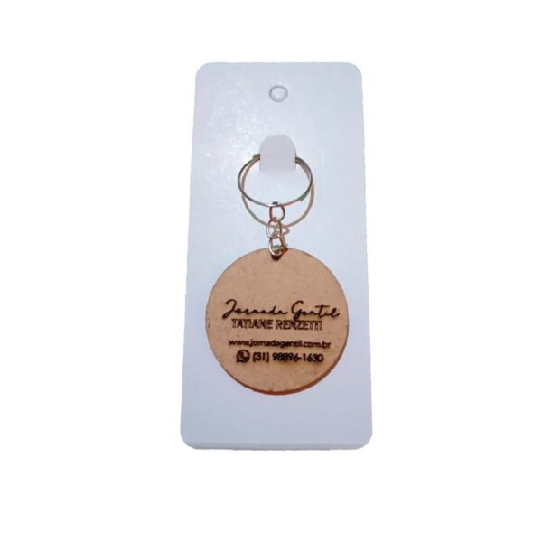 KIT 50 Chaveiros MDF Personalizados Festa Empresa ou Brindes - Imagem 3