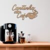 Placa Decorativa em MDF 25x16cm - Cantinho do Café