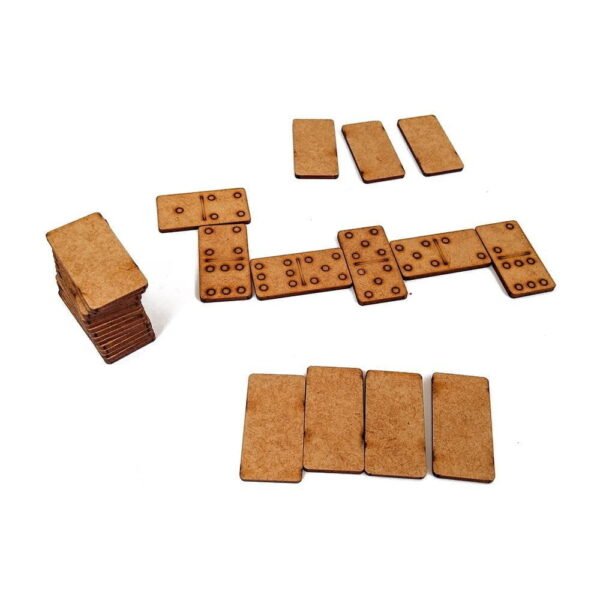 Kit 10 Unidades Lembrancinha Dominó 28 pçs em MDF