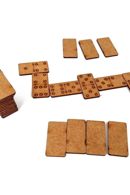 Dominó 28 pçs em MDF p/ Lembrancinhas c/ Caixa Personalizada
