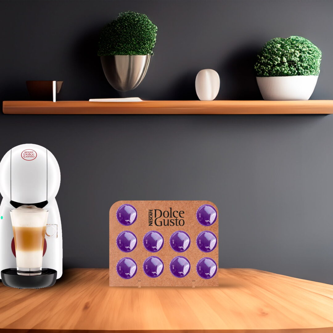 Suporte 10 Cápsulas Compatível com Dolce Gusto em MDF