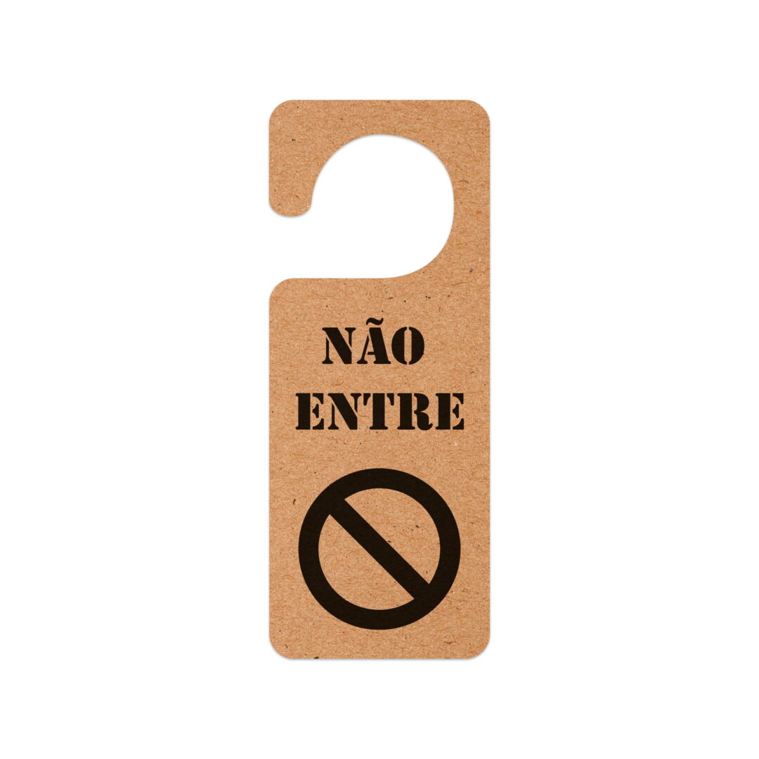 Aviso de Porta em MDF - Se Trouxe Vinho