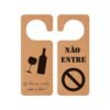Aviso de Porta em MDF - Se Trouxe Vinho