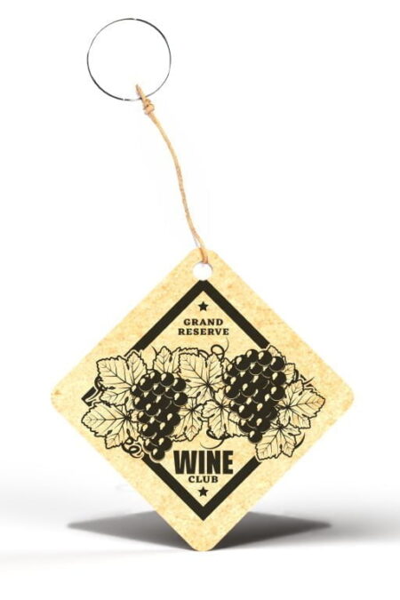 Chaveiro em MDF - Quadrado - Wine Club