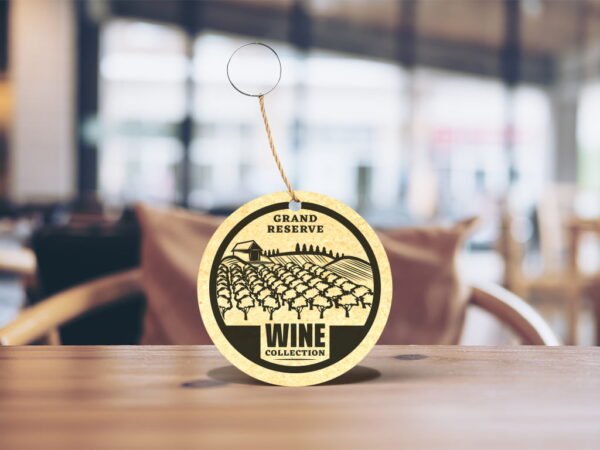 Chaveiro em MDF - Redondo - Wine Collection - Imagem 2