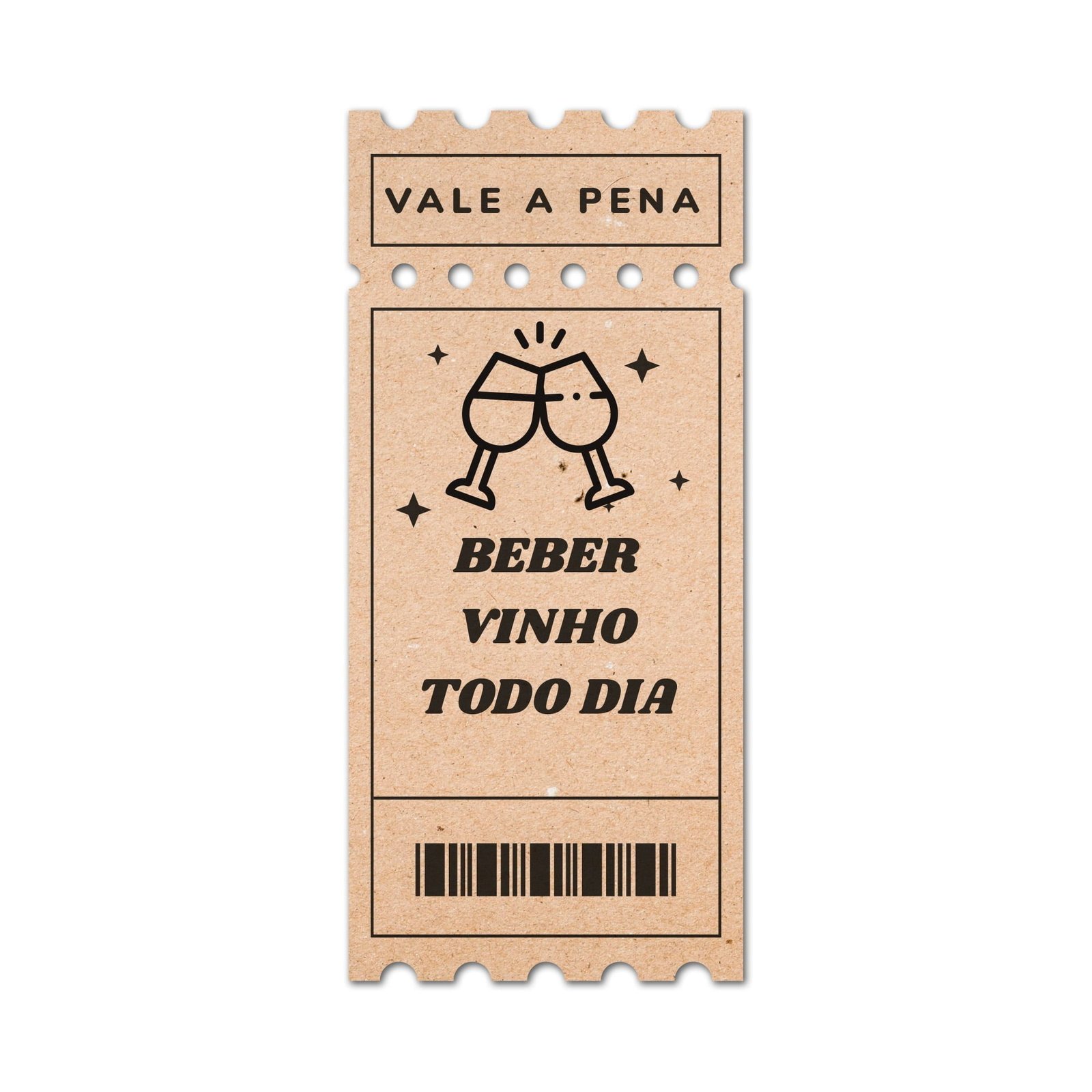 Placa Decorativa em MDF - 28x12cm - Vale a Pena Beber Vinho