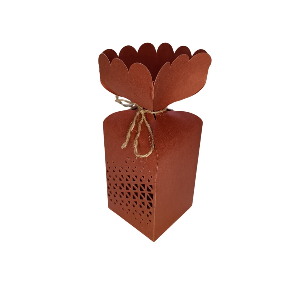 Caixa Floral Quadrada Vazada - 14x5x5cm - 10 Unidades