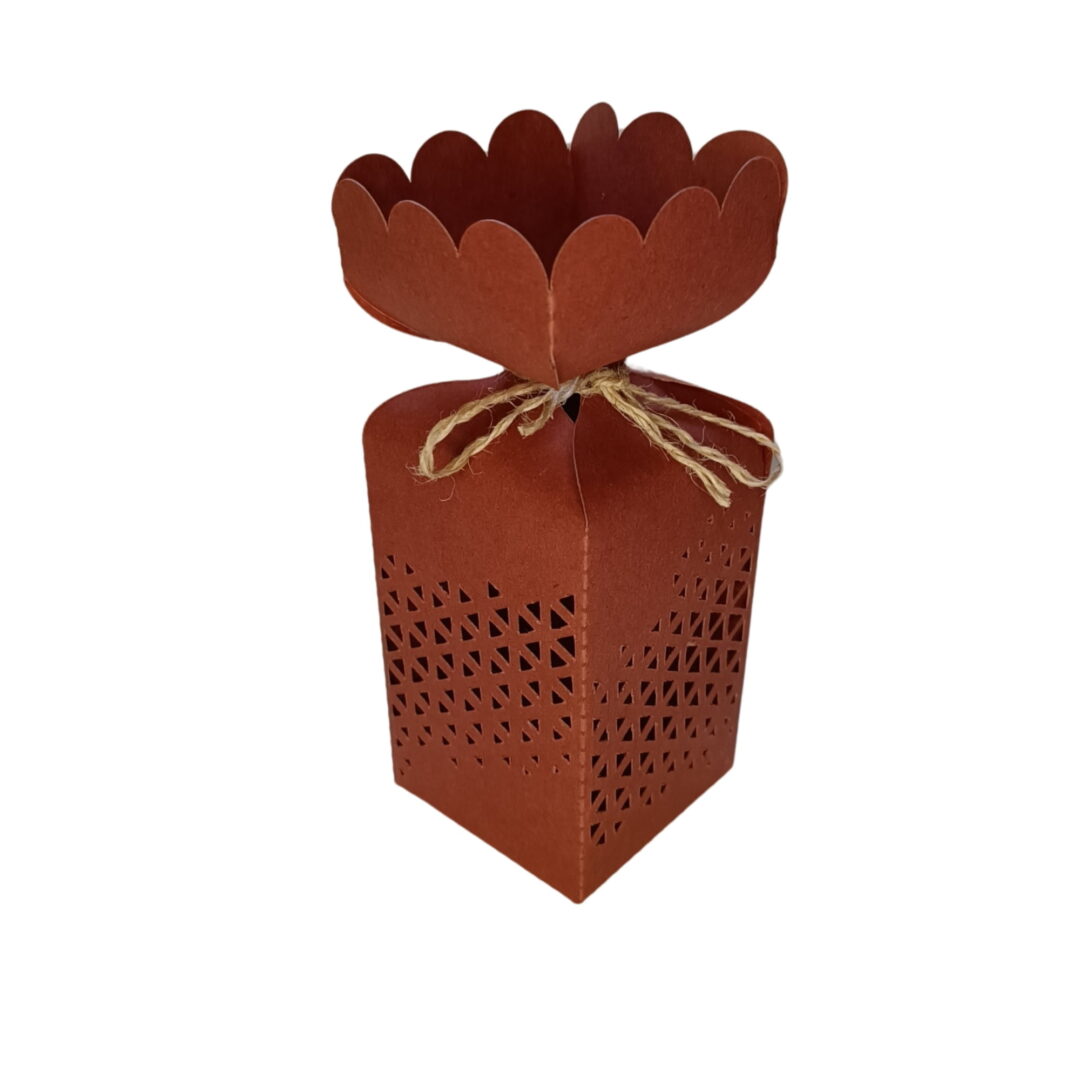 Caixa Floral Quadrada Vazada - 14x5x5cm - 10 Unidades
