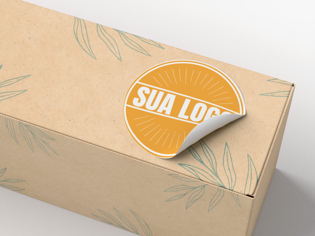 120 Adesivos Personalizados 4,5cm - Vinil à Prova D'Água