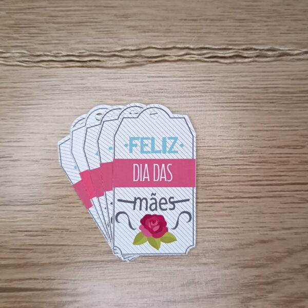 Kit 100 Tag - Dia das Mães - Feliz Dia Das Mães - Floral - Image 3