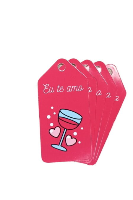 Kit 100 Tag - Dia Dos Namorados - Eu Te Amo
