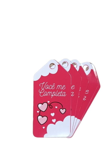Kit 100 Tag - Dia Dos Namorados - Você me Completa