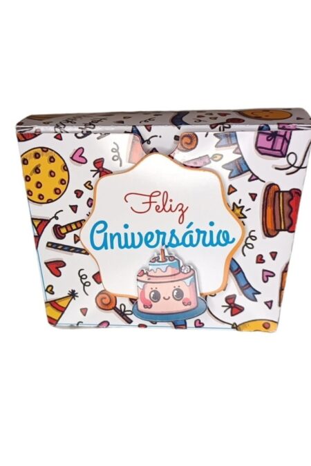 Caixa Trapézio Aniversário Lembrancinha - Personalizada
