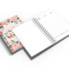 Agenda Capa Dura - A5 - Rosa Floral