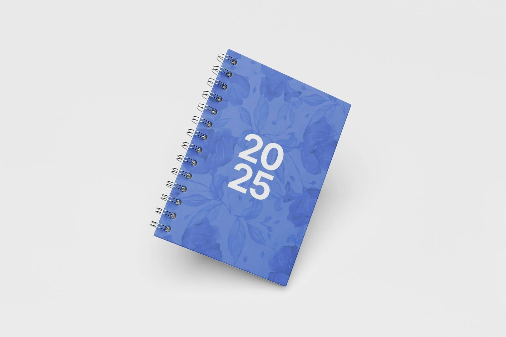 Agenda Capa Dura - A5 - Floral Azul