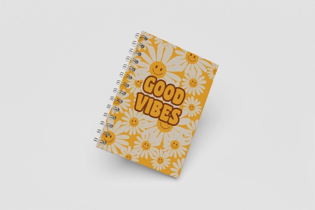 Caderno Grande 18x24cm - Pisicodélico - Good Vibes