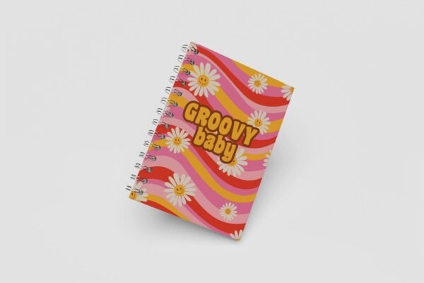 Caderno Grande 18x24cm - Pisicodélico - Groovy Baby