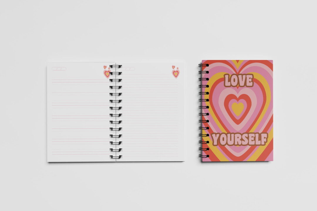 Caderno Grande 18x24cm - Pisicodélico - Love Yourself