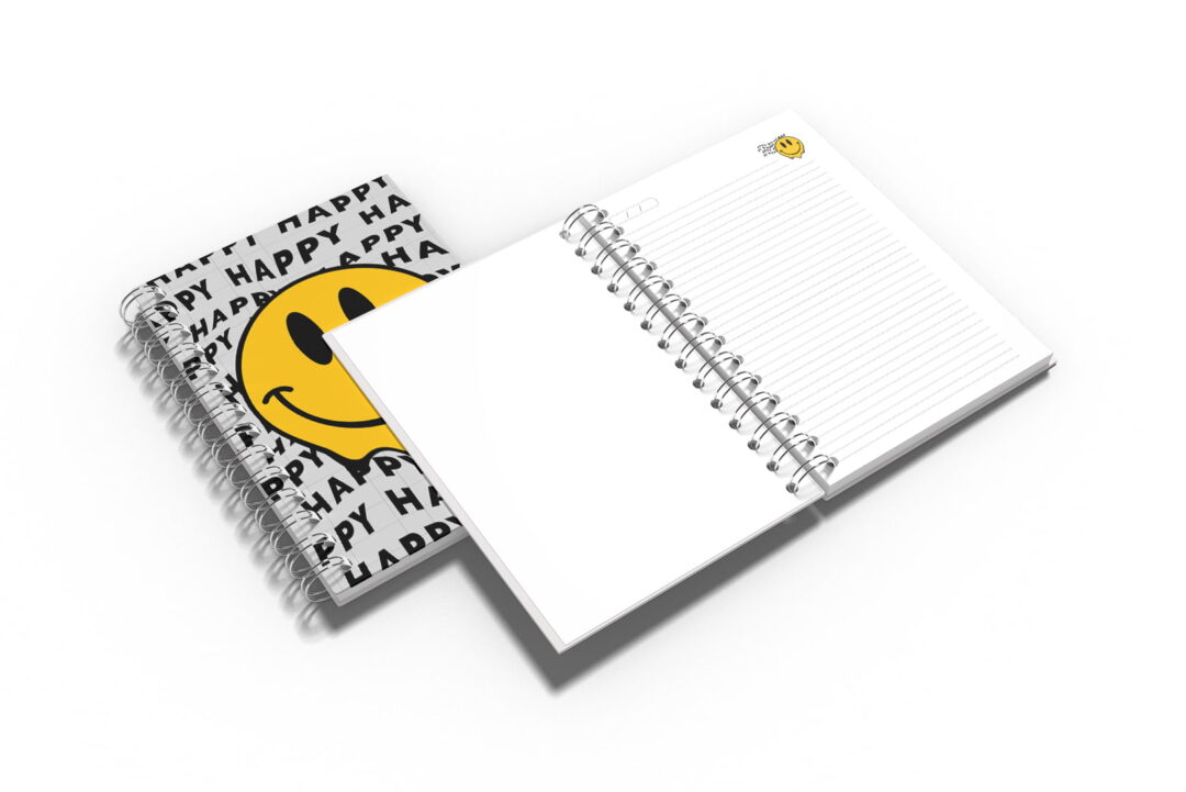 Caderno Grande 18x24cm - Artpop - Happy - Branco