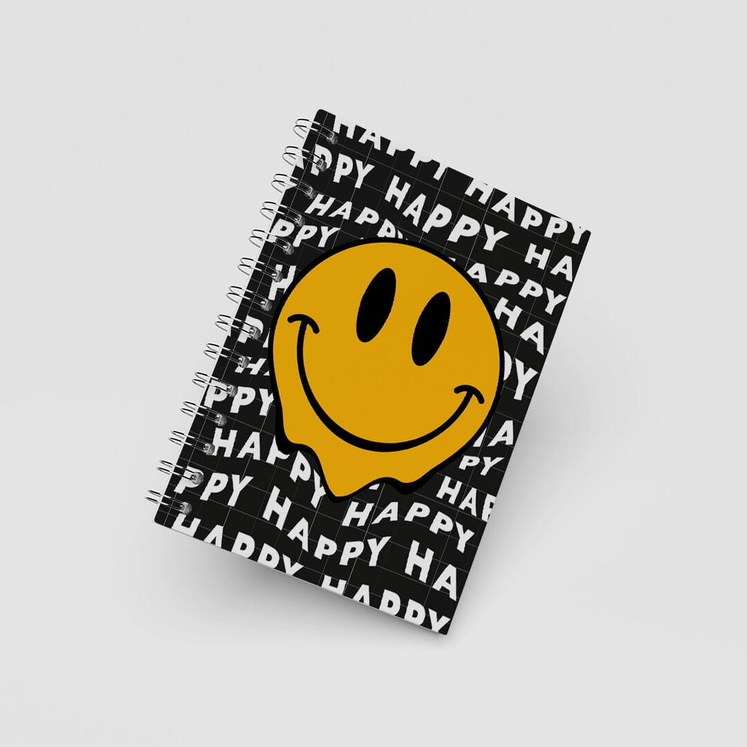 Caderno Grande 18x24cm - Artpop - Happy - Preto