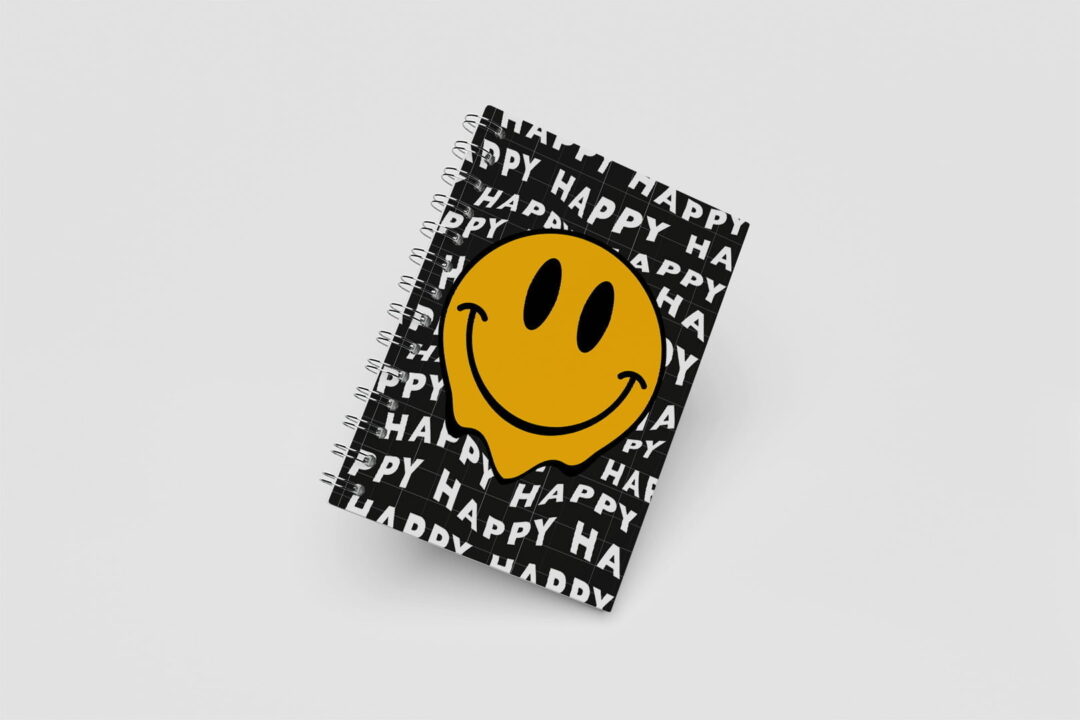Caderno Grande 18x24cm - Artpop - Happy - Preto