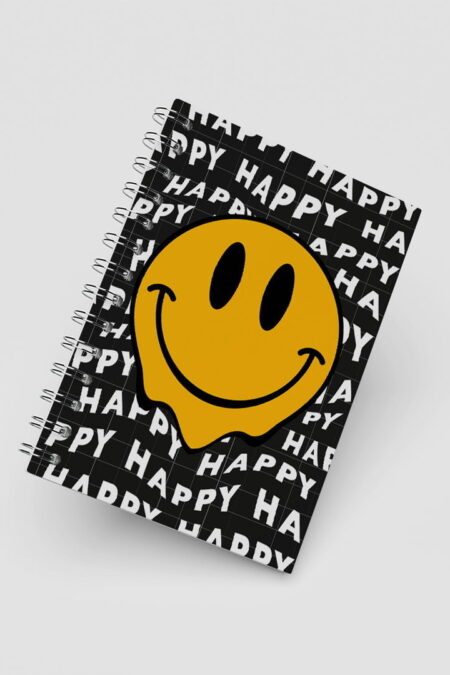 Caderno Grande 18x24cm - Artpop - Happy - Preto