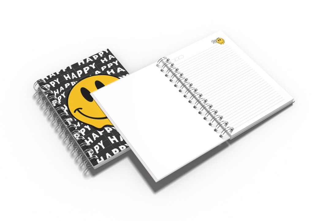 Caderno Grande 18x24cm - Artpop - Happy - Preto