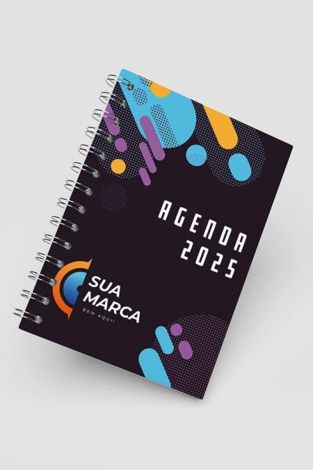 Agenda Capa Dura - A5 - Personalizado com sua Marca