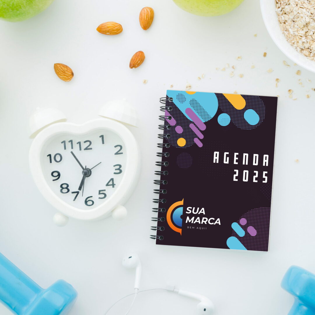 Agenda Capa Dura - A5 - Personalizado com sua Marca