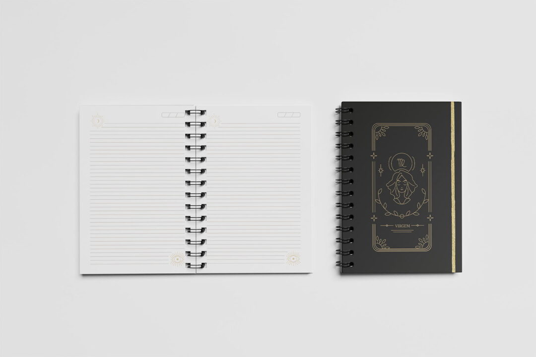 Caderno Grande 18x24cm - Horóscopo - Signo Virgem
