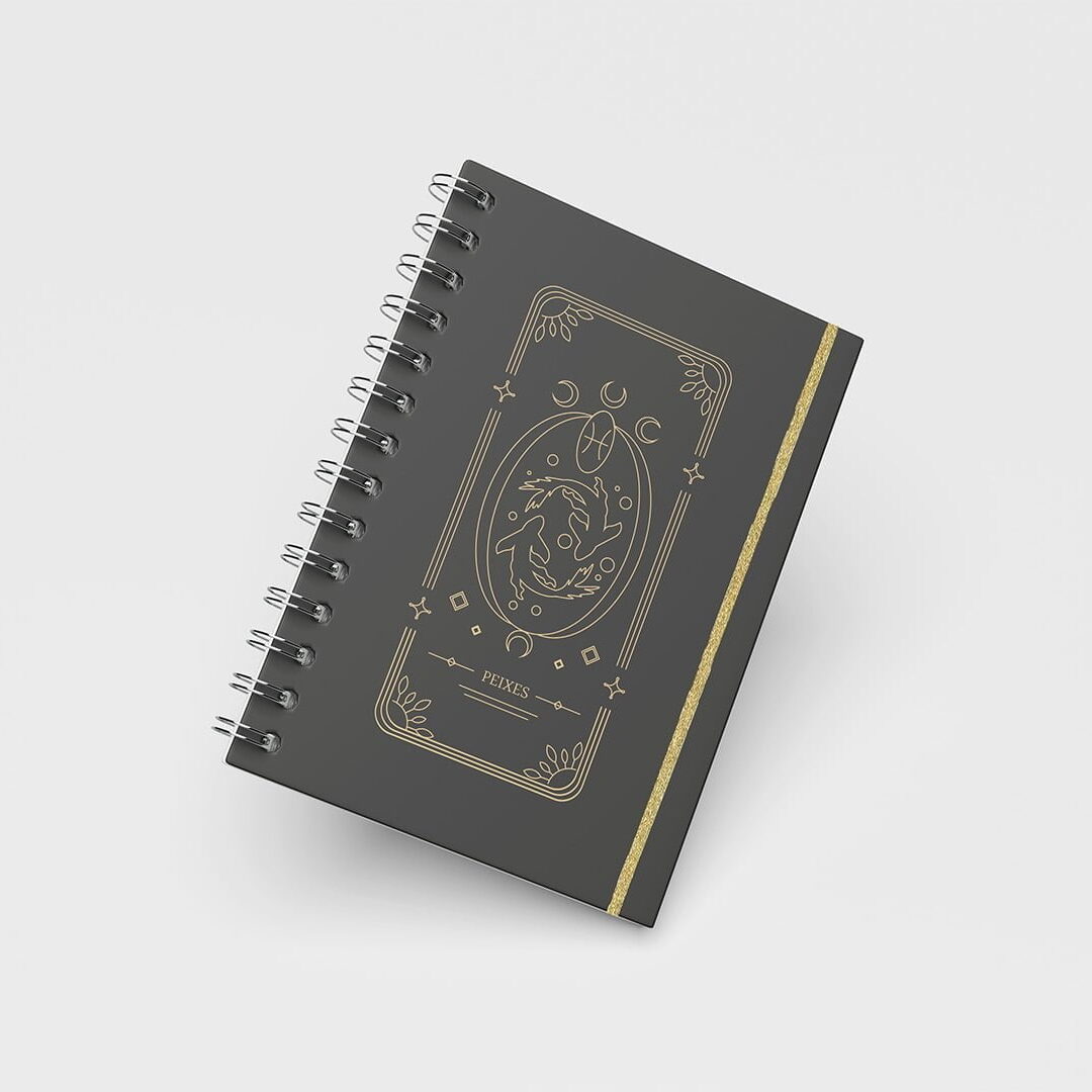 Caderno Grande 18x24cm - Horóscopo - Signo Peixes