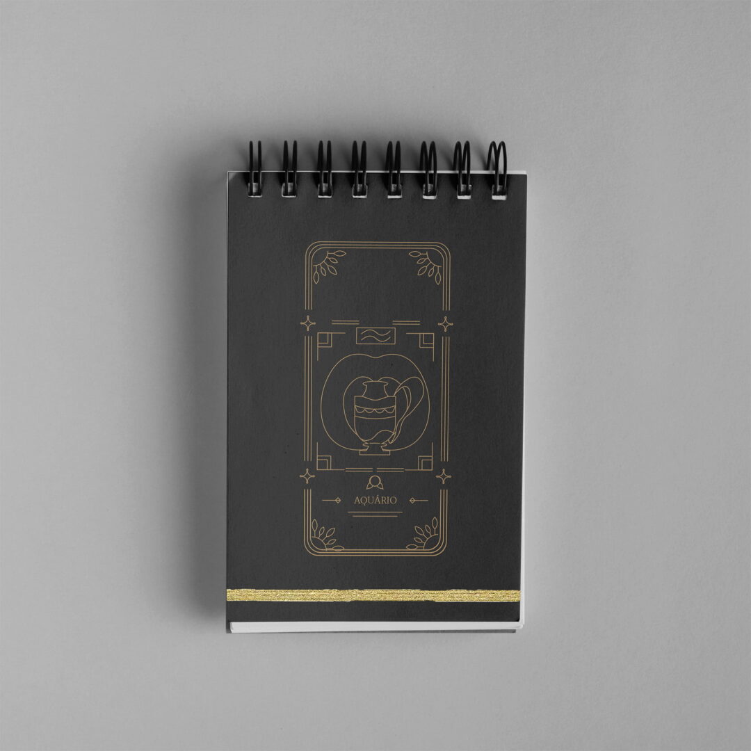 Bloco de Notas 10x15cm - Horóscopo - Signo Aquário