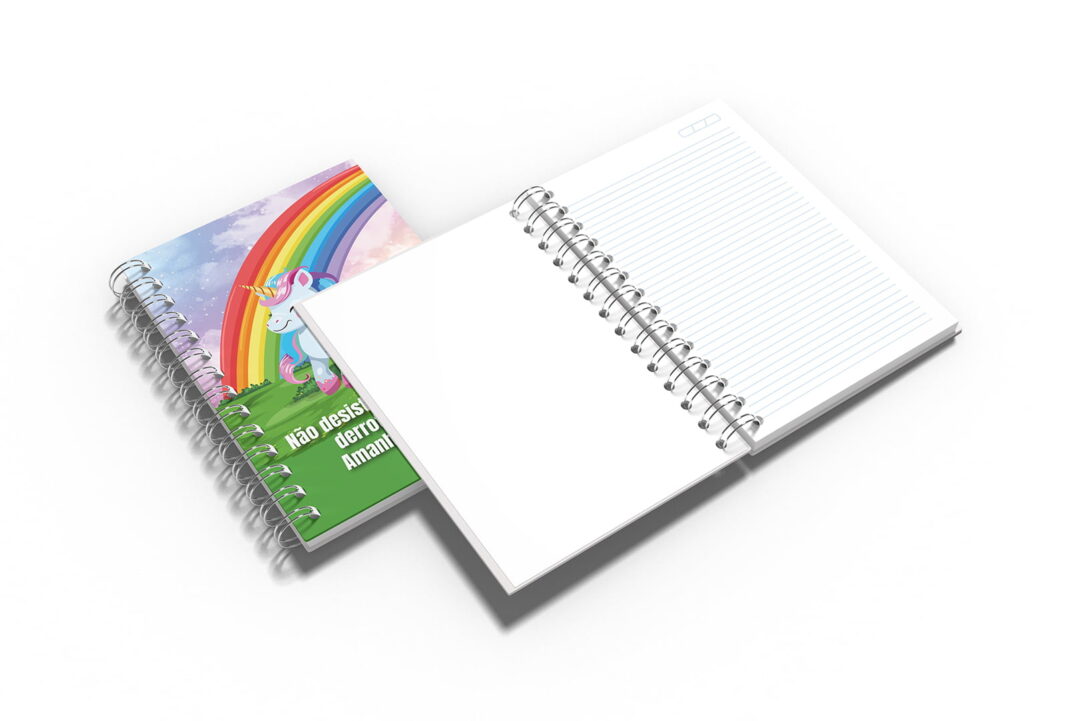 Caderno Grande 19x27cm - Trends - Unicórnio - Não Desista