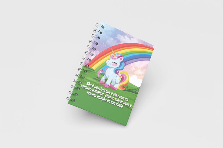 Caderno Grande 19x27cm – Trends – Unicórnio – Não é Possível