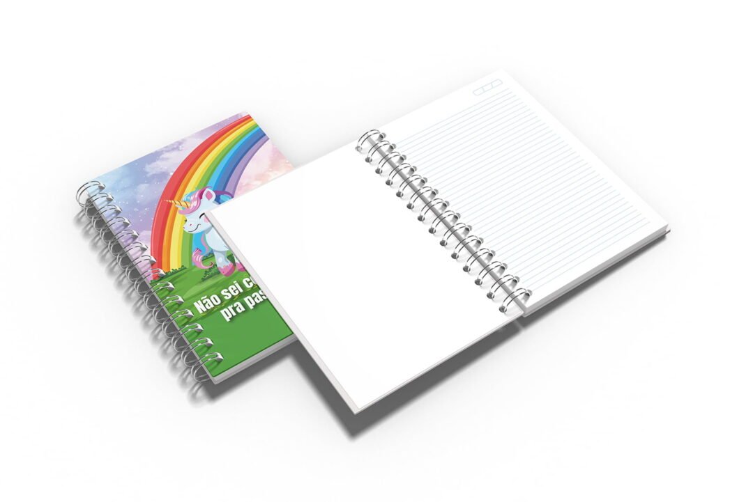 Caderno Grande 19x27cm - Trends - Unicórnio - Passar de Ano