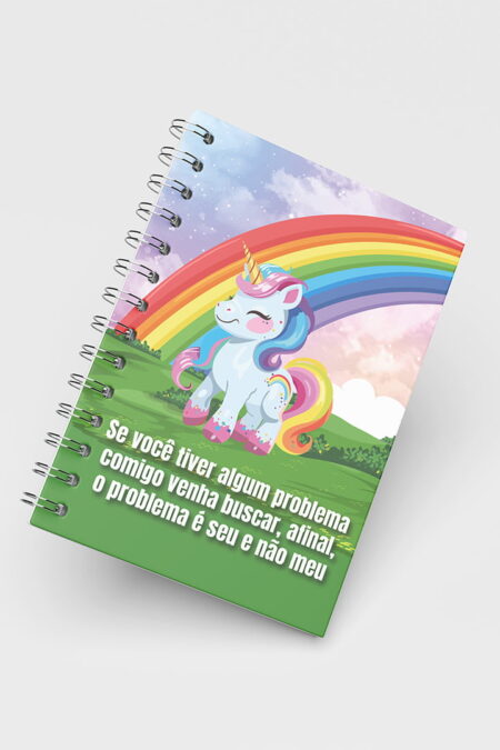 Caderno Grande 19x27cm - Trends - Unicórnio - Problema