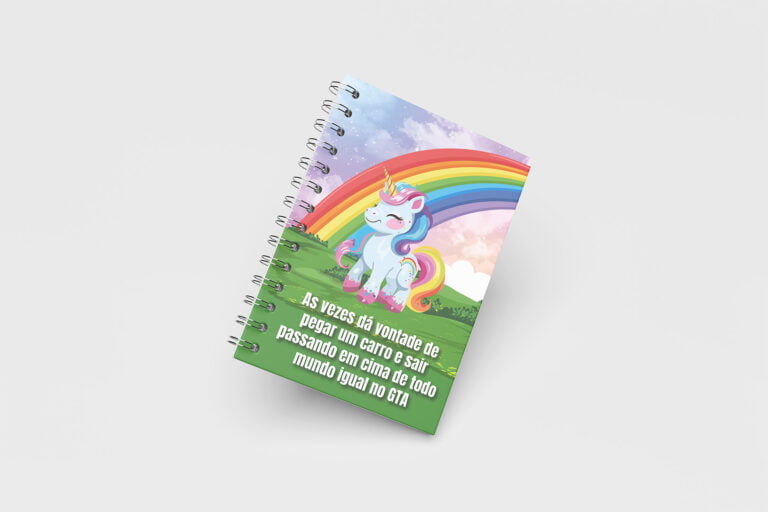 Caderno Grande 19x27cm – Trends – Unicórnio – GTA