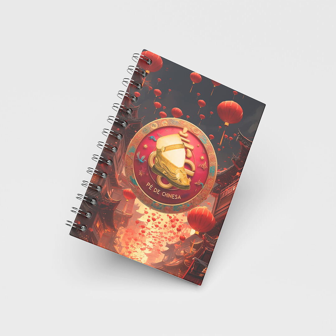Caderno Grande 19x27cm - Trends - Pé de Chinesa - Vilarejo