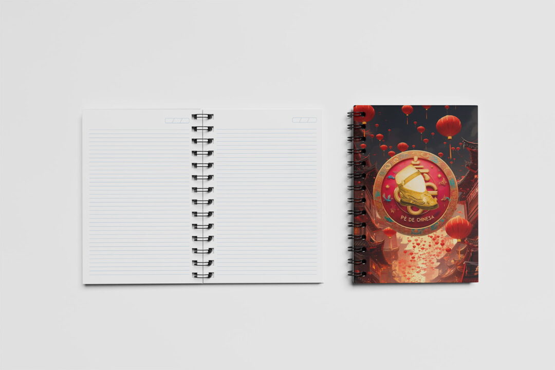 Caderno Grande 19x27cm - Trends - Pé de Chinesa - Vilarejo