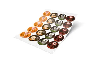 Adesivo 4cm - Halloween - Doces ou Travessuras - 40 unidades