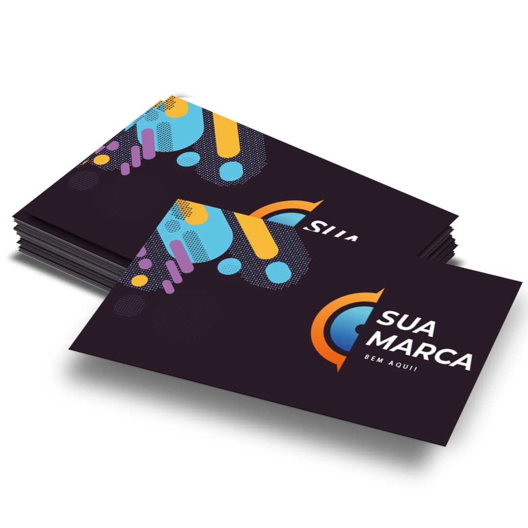 Cartão de Visitas - 100 unidades - Personalize com Sua Marca