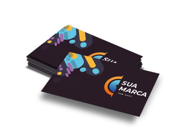 Cartão de Visitas - 100 unidades - Personalize com Sua Marca