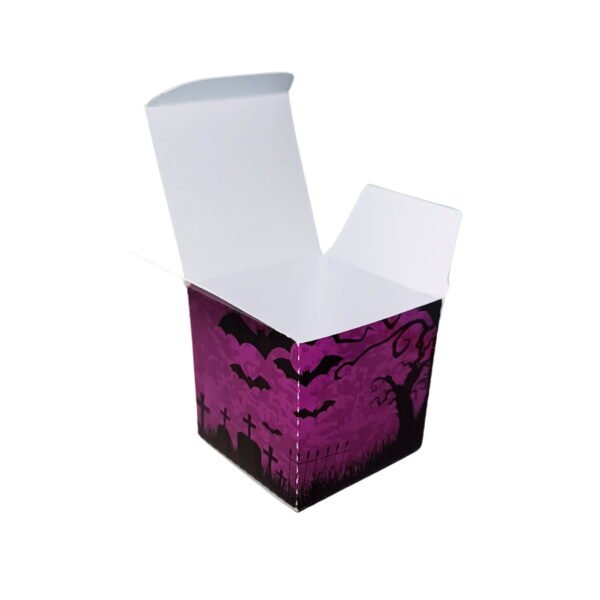 Kit 10 Caixas Quadrada para Doces de Halloween - Cemitério - Imagem 2