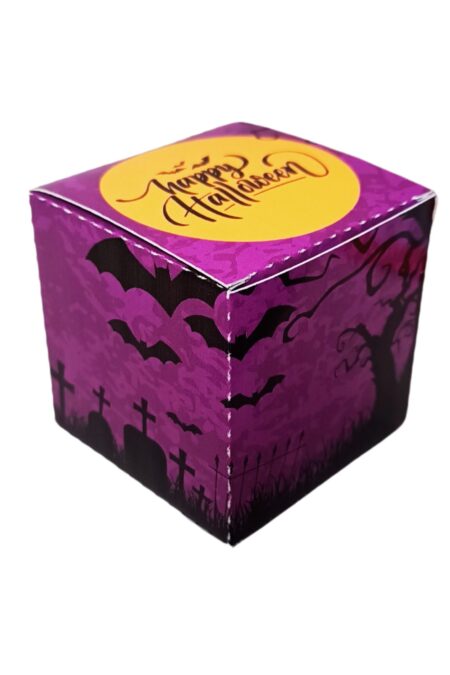 Kit 10 Caixas Quadrada para Doces de Halloween - Cemitério