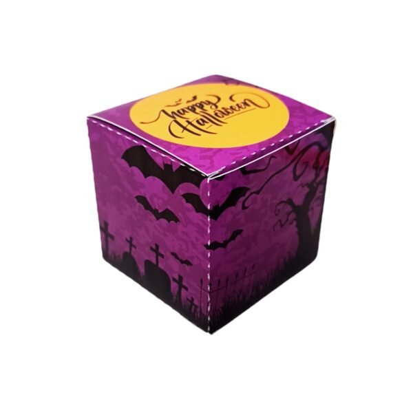 Kit 10 Caixas Quadrada para Doces de Halloween - Cemitério